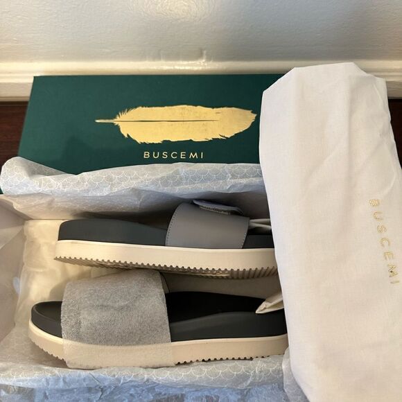 Buscemi leather upper and lining lightweight handcrafted slide sandal size 35 - Picture 9 of 11